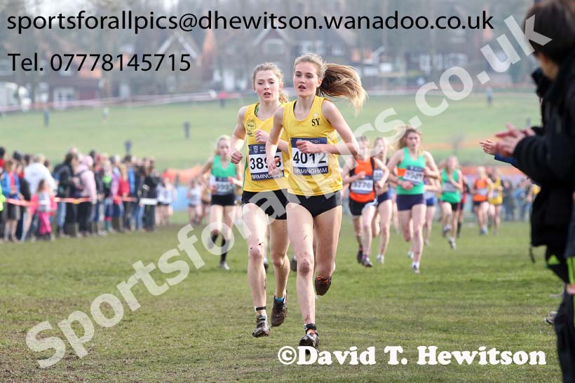 Under-15 girls Inter Counties Cross Country, Cofton Park, Birmingham. Photo: David T. Hewitson/Sports for All Pics